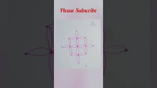 5x1 dot muggulu | flower muggulu #dailyrangoli #easyrangoliforbeginners