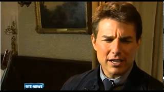 Tom Cruise in Dublin, HD News Coverage. Not shaky mobile phone footage.