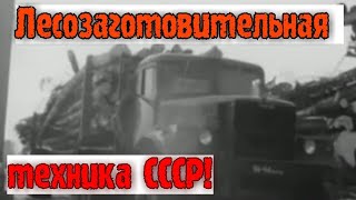 ХРОНИКА СССР!  СОВЕТСКАЯ ЛЕСОЗАГОТОВИТЕЛЬНАЯ ТЕХНИКА!