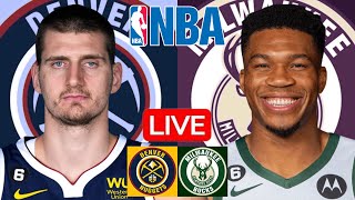 LIVE: DENVER NUGGETS vs MILWAUKEE BUCKS | NBA | PLAY BY PLAY | SCOREBOARD