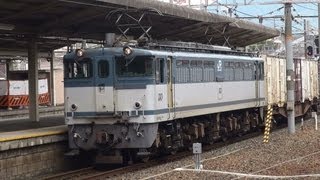 JR貨物　青プレEF65 2138牽引5087レ/JR-Freight ClassEF65  @京都 2012/7/25