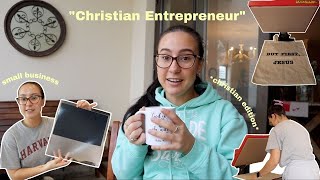 Day in the life of a CHRISTIAN ENTREPRENEUR | Small Business Owner *christian edition* | Ministry