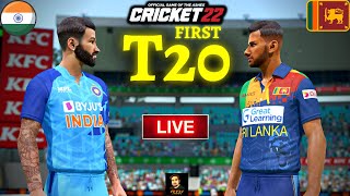 India vs Sri Lanka 1st T20 Match - Cricket 22 Live - RtxVivek | Later FIFA 23