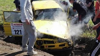 AutoGlym Ralli 2016, Kangasala (crashes \u0026 action)