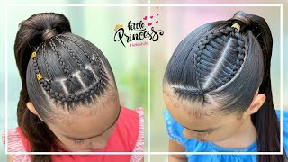 2 PEINADOS FACILES y  BONITOS con TRENZAS para NIÑAS | Peinados para cabello largo y Corto