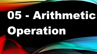 java tutorials urdu NFN 4 - arithmetic operations