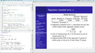 Applied Regression Modeling 2.3a: Simple linear regression standard error