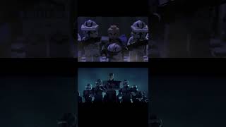 The Clone Wars - Warriors (LEGO version side by side) #short