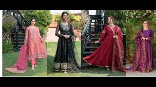 Omal by komal brand Latest Eid design collection 2022  and beautiful dress designs and jewelry ideas