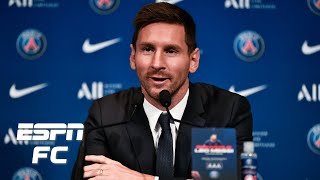 Lionel Messi’s first PSG press conference IN FULL: Neymar, Mbappe & Champions League hopes | ESPN FC