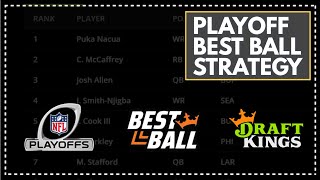 NFL Playoff Best Ball Strategy on DraftKings
