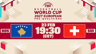 Kosovo v Switzerland | Full Basketball Game | FIBA Basketball World Cup 2027 European Pre-Qualifiers