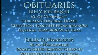 Today's Obituaries - November 28, 2014