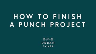 Punch Needle Basics - How To Finish A Project