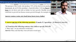 RCUB/BGKU NEP BA, BCom, BSc, BBA 2nd Semester Grammar Model Questions with answers. #NEP