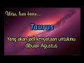 💫 Taurus 🤗 Wow, luar biasa...Yang akan jadi kenyataan untukmu dibulan Agustus