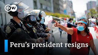 Peru’s interim president resigns amid unrest | DW News
