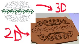 Tutorial membuat 3D relief dari gambar 2D untuk mesin CNC