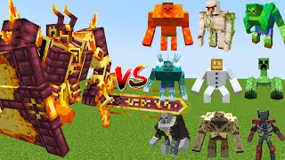 Ignis VS All Minecraft Mutant Mobs - Minecraft Mobs Battle