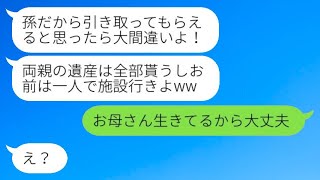 交通事故で両親を亡くした私の祖母が、保険金をすべて奪い去って「施設に行きなさい」と言った。→その後、意地悪な祖母が慌てて連絡してきた理由が…w