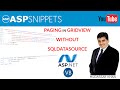 Implement Paging in GridView without DataSource (SqlDataSource) in ASP.Net using VB.Net