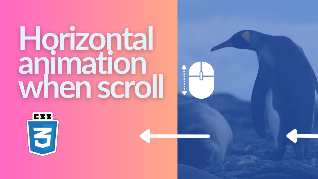How To Create Horizontal Scroll Animation With Just Css Youtube