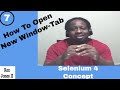 ✔ Selenium 4 New Window - Tab Concept: How To Open & Switch With 1 Code Line | (Video 154)