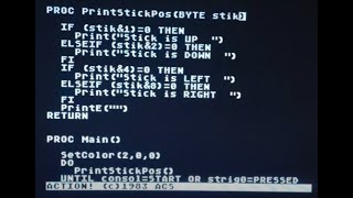 Action! Programming for the Atari 8-bit Computer - Part 5 - Functions, Keywords, CARDs as Addresses