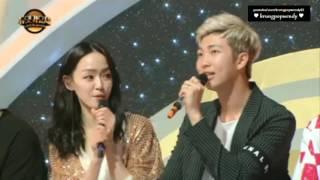 160701 Duet Song Festival BTS Rap Monster fanboy of Kim Yoon Ah cut