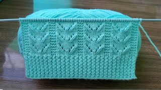 HERMOSO PATRÓN TEJIDO A DOS AGUJAS O PALITOS | TEJIDOS ROSSY 💗 #tejer #knitting #crochet #knit