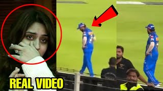 Ritika Sad reaction when Rohit was seen crying at boundry line after Hardik Pandya disrespected him