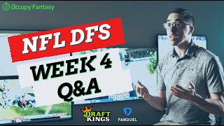 PRE-LOCK NFL DFS Week 4 Advice: Live Q&A for FanDuel, DraftKings, and Yahoo!