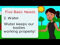 The Five Basic Needs