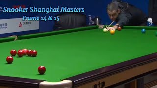 Ronnie O’Sullivan Vs Luca Brecel ( frame 14 \u0026 15). Snooker Shanghai Masters.