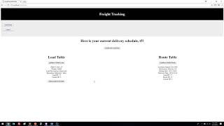Freight Tracker WalkThrough