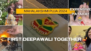 Diwali Vlog / MAHALAKSHMI PUJA 2024 🪔/ EXPENSIVE PATAKAA😩