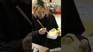 How Noh Masks Are Carved From A Block Of Wood | THE SAMURAI TOUCH #woodcarving #