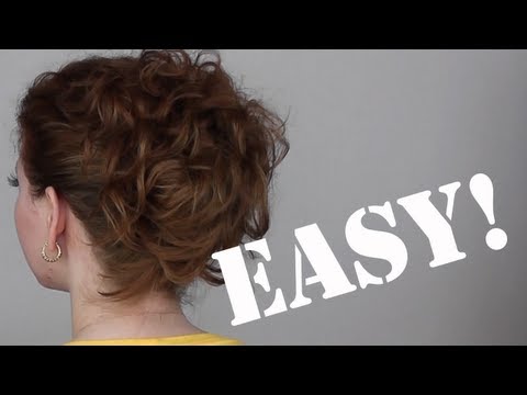 Hair Tutorial: A Quick, Easy and Messy Updo for Curly Hair Hair Tutorial: A Quick, Easy and Messy Updo for Curly Hair