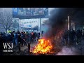 Hundreds of Farmers Protest in Brussels as EU Leaders Hold Summit | WSJ News