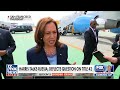 watch kamala harris ignores question on border