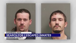 Search continues for escaped inmates in Nashville