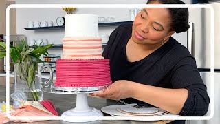 HOW TO STACK A 3-TIER BUTTERCREAM CAKE | Easy Tutorial for Cake Decorating Beginners!