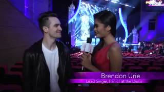Brendon Urie on the Scene with Janine (Miss Universe Pageant)