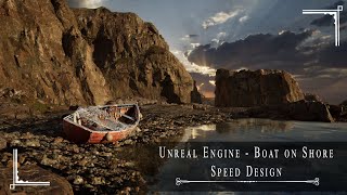 Speed Design - Unreal Engine - Fishing Boat on Shore Line