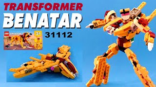 Tutorial: Lego Creator 31112 Wild Lion alternate design Transformer Benatar Ship