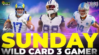 "SUNDAY" 3 GAME SLATE | Picks and Lineup Builds | 01.14.24 | Draftkings NFL DFS