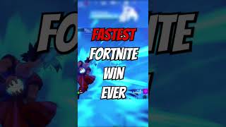 worlds fastest Fortnite battle royale win