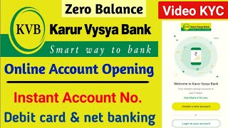 kvb bank account opening | how to open karur vysya bank account online, kvb bank account open online