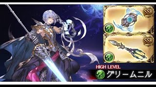 【グラブル】【グリム琴,杖集めFA】グリームニルHL フルオート 19T 8分38秒【恒常キャラ/無課金武器編成】【GBF】