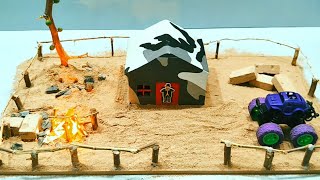 Mini Farmhouse | diy cardboard house making at home | Amazing ideas | Art and creativity 05